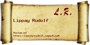 Lippay Rudolf névjegykártya